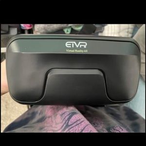 VR headset with headphones